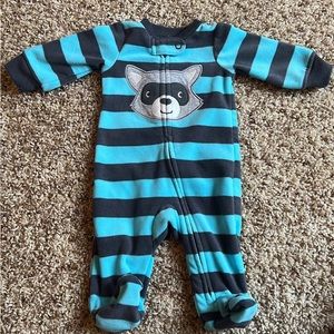 Fleece footie pajamas